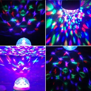 E27 Stage Lamp RGB LED Bulb Magic Ball Rotating Bulb