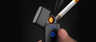 Personalise Touch sensing Portable USB Lighter Rechargeable Flameless No Gas Cigar Cigarette Windpro