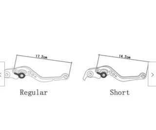 Shorty Brake/ Clutch Levers For Suzuki  GSX-R 600/750/1000