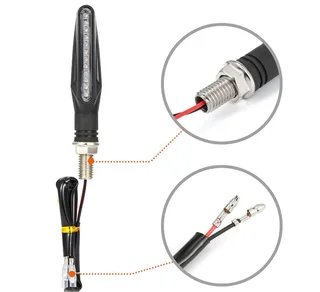 4PCS Motorcycle Turn Signal Light Flexible LED  Indicators Universal