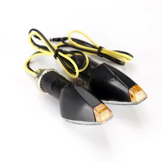 2 Pair Motorcycle LED  Triangle  Turn Signals Indicators