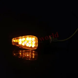 2 Pair Motorcycle LED  Triangle  Turn Signals Indicators