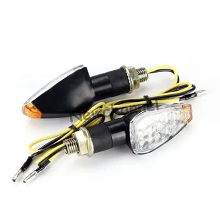 2 Pair Motorcycle LED  Triangle  Turn Signals Indicators