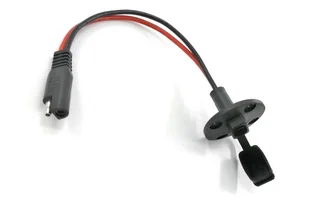 Motorcycle charging plug as used with Optimate Charger