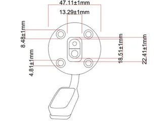 Motorcycle charging plug as used with Optimate Charger