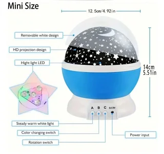 Star Master Color Rotating USB Lighting for kids bedrooms