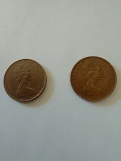 USA Liberty Lincoln One Cent, QE II Two Pence 2 and New Pence 2 (1971/89) SA and Other Coins
