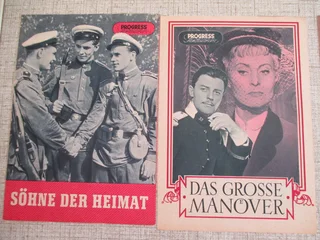 East- German Movie Programs  from 1948 - 1955