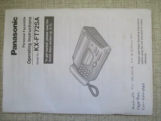 Panasonic Fax Machine and Fax Paper roll