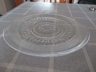 4 unusual Glass and Porcelain plates