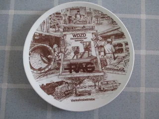 4 unusual Glass and Porcelain plates