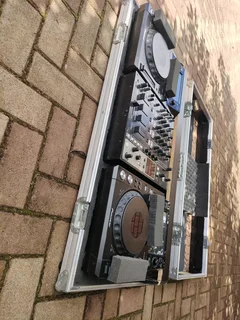 Pioneer DJ 3 in1 CDJ &amp; mixer coffin flight case for sale