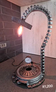 Various unique recycled lamps