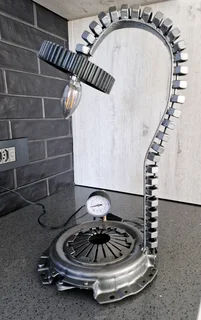 Various unique recycled lamps