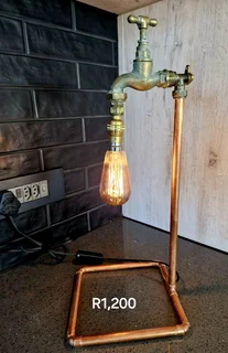 Various unique recycled lamps