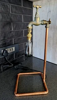 Various unique recycled lamps