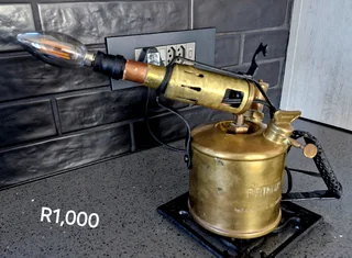 Various unique recycled lamps