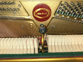 Refurbished satin white Otto Bach piano with delivery and tuning included in Gauteng