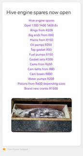 Arco 1400 cams R850 and cam boxes R800