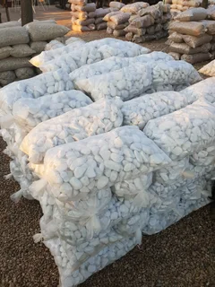 White pebbles