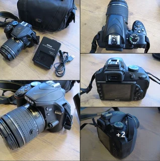 Nikon D3400 Dslr 18-55mm Lens Spotless Shutter Count 1088 &#43; 64gb Sd And Bag