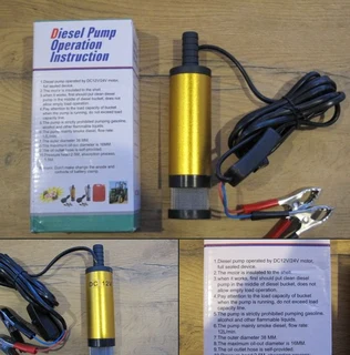 12v Submersible 38mm Transfer Water Oil Diesel Fuel Pump Brand New