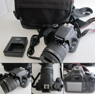Canon 4000D WiFi DSLR with 18-55mm lens Bag and 64GB SD – LIKE NEW