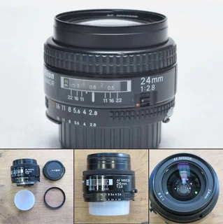 Nikon AF Nikkor 24mm 2.8 Prime Lens