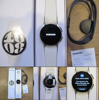 Samsung Galaxy Watch 6 40mm Lte  &amp; B/t Saphire Glass - With Cream/silver Spotless Hardly Used