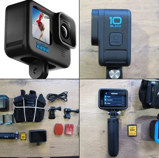 GoPro Hero10 Black Action Camera Like New + Accessories