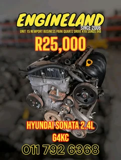 Hyundai Sonata 2.4l G4KC engine