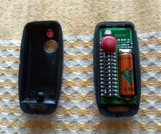 Remote with dip switches