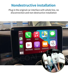 MERCEDES BENZ APPLE CARPLAY / ANDROID AUTO WITH CAMERA INTEGRATION ONTO FACTORY SCREEN