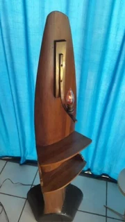Wooden Aeroplane propeller made into amazing floor lamp -Only this one was made.