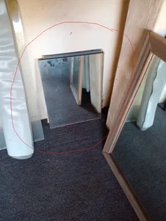 Mirrors ready to use as is frame less just add mirror tape or corner brackets 2 sizes left