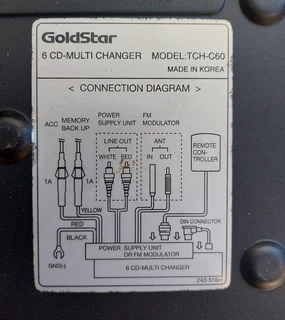 Goldstar 6 Cd Multi Changer Shuttle TCH-C60
