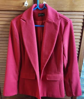 Red Melton Jacket Size 10