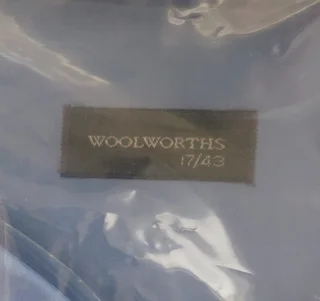 2 x Woolies Mens Short Sleeve Shirts Size 17/43