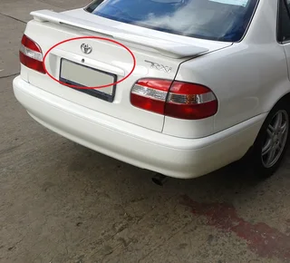 Toyota Rxi shape bootlid locking cover strip