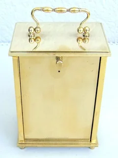 Vintage Junghans Electronic Brass Carriage Clock Quartz Battery Powered