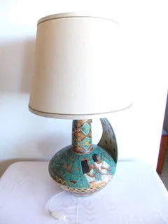 Vintage Art Table lamp from Italy Height 80cm