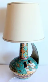 Vintage Art Table lamp from Italy Height 80cm