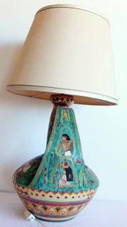 Vintage Art Table lamp from Italy Height 80cm