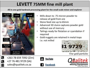 High efficiency gold milling machine (In stock)
