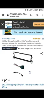 Mini cooper radio after market fitment