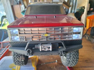 RC 4x4 Chevy crawler with trailer and extras