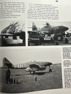German WW2 jet engine fighter plane book
