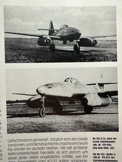 German WW2 jet engine fighter plane book