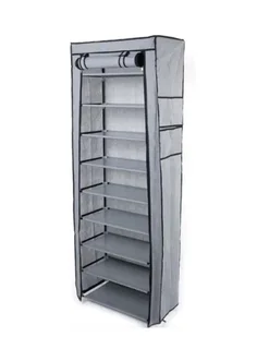 3 sections organizer x 2 and 9 tier shoe storage
