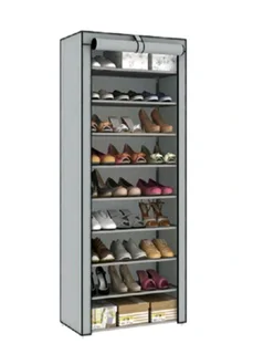 3 sections organizer x 2 and 9 tier shoe storage